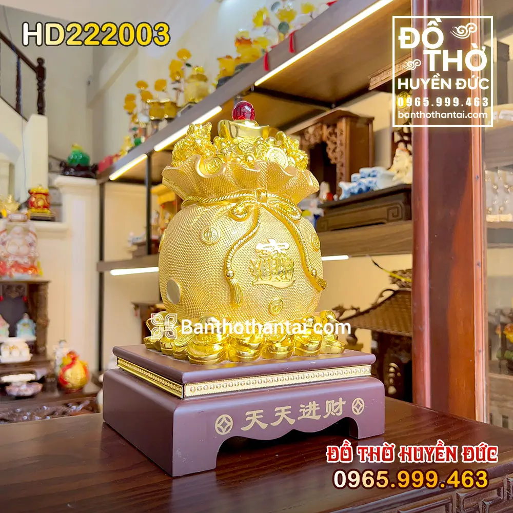Túi Tiền Chiêu Tài Lộc Màu Vàng mã số HD222003