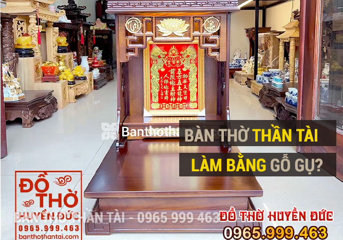 bàn Thờ Thần tài Gỗ Gụ