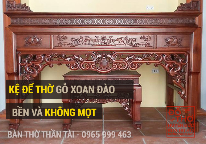 Kệ đẻ thờ bằng gox xoan đào