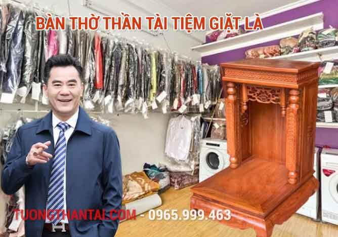 Bàn Thờ Thần Tài tiệm giặt là