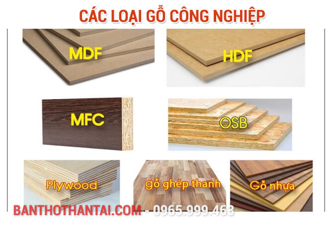 Các loại gỗ công nghiệp