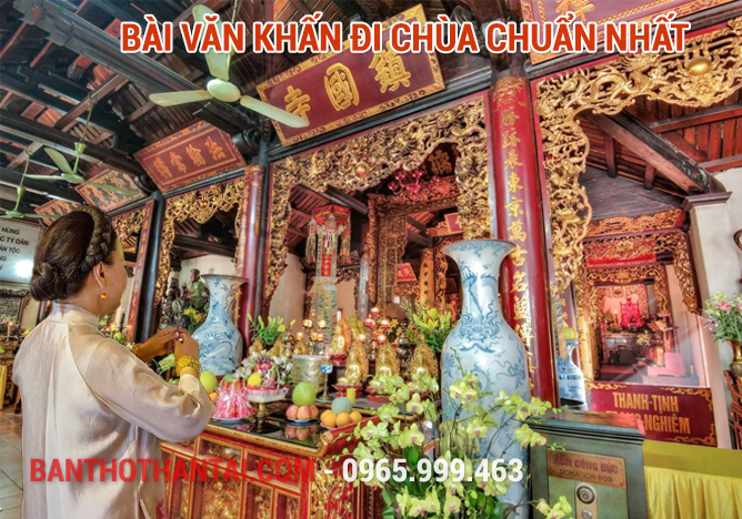 Bài văn khấn đi chùa chuẩn nhất